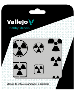 Radioactivity Signs Hobby Stencils 125 x 125 mm