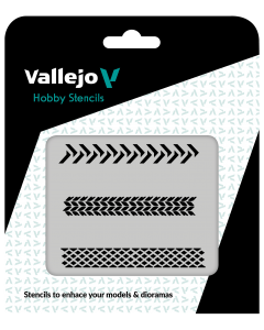 Tyre Marks Hobby Stencils 125 x 125 mm