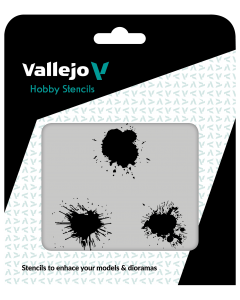 Paint Stains Hobby Stencils 125 x 125 mm