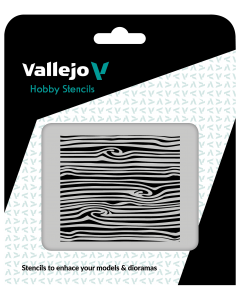 Wood Texture nº 2 Hobby Stencils 125 x 125 mm