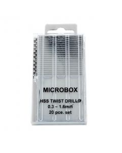 Set of 20 drill bits, 0.31.6 mm -