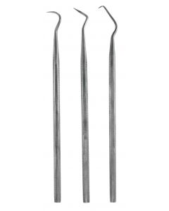 Set of 3 stainless steel probes -