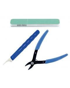 Plastic Models Preparation Tool Kit: Includes flexible lime, mold line cleaner and cutting pliers -