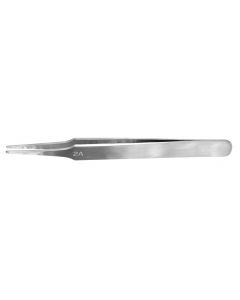 Flat Rounded Stainless Steel Tweezers (120 mm) -