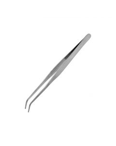 Strong Curved Stainless Steel Tweezers (175 mm) -