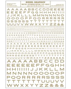 Buchstaben- ausgedehnt- gold