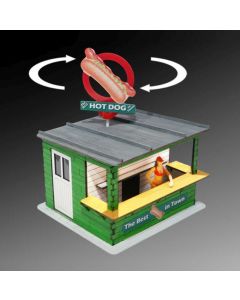 Hotdog-Stand, bel.+ Reklameschild (rotiert)