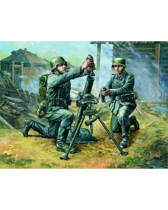 German 81-mm Mortar with Crew