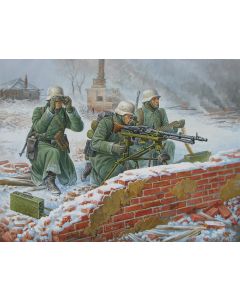 Ger. Machine-gun w/Crew (Winter Uniform)