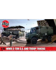 WWII 3-ton 4x4 General Service + Troop Trucks