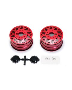 AF H01 CONTRA Wheel Red, black Cap (2pcs)