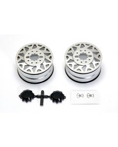 AF H01 CONTRA Wheel Silver, black Cap (2pcs)