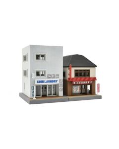 Gebäude-Set B3, Waschsalon &amp; Feinkostladen