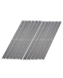 12 Gleise, gerade, in Schotterbettung, je 280 mm