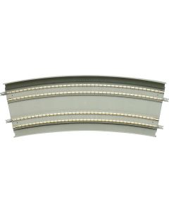 2 Doppelgleise, gebogen, in Beton-Viaduktbet., 22,5deg., r 539