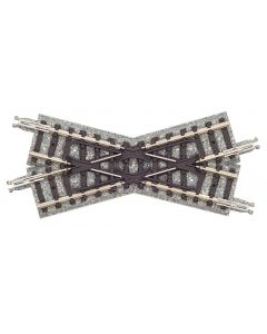 Gleis Kreuzung, 30deg., in Schotterbettung