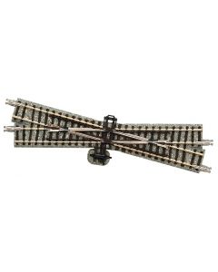 Gleis Kreuzung, 15deg., in Schotterbettung