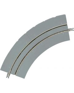4 Tram-Gleise, gebogen, Super Curved, mit breiter Betonbet.