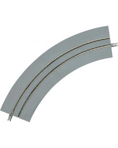 4 Tram-Gleise, gebogen, Mini Curved, mit breiter Betonbettung