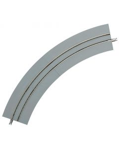 4 Tram-Gleise, gebogen, Mini Curved, mit breiter Bettung