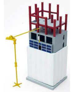 Modernes Hochhausgebäude im Bau