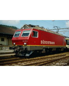 SOB E-Lok Re 4/4 IV 446 448, rot mit Wortmarke, Ep.V, DCS/ACS