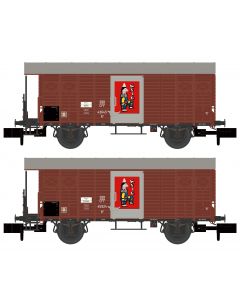 SBB 2 gedeckte Güterwagen K3 Zirkus Knie