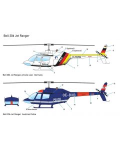 Hubschrauber Bell 206 Jet Ranger Polizei (AT)/Rotorflug, Bausatz