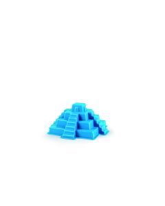 Maya-Pyramide Sandform, blau