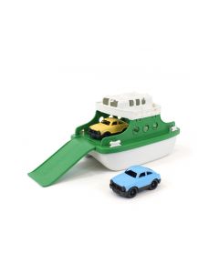 Ferry Boat with Cars - Green/White