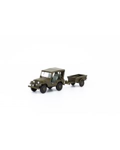 Willys M38A1 Armee-Jeep mit Aebi Gelpw Anh 68