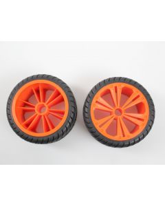 Set 2x Rear Wheel for Buggy, orange