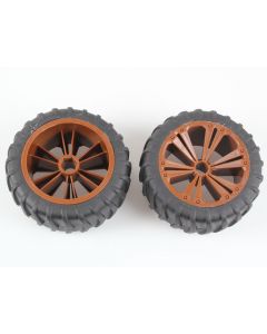 Set 2x Wheel for Monster, bronze metallic