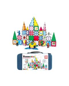 100pc set with 8 characters, 5 markers, 1 car base, carry case, brick tiles, whiteboard tiles