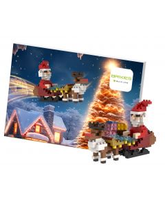 Weihnachtsmann mit Schlitten