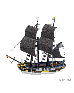 BRIXIES Plus Piraten Schiff gross