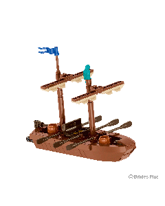 BRIXIES Plus Piraten Schiff klein